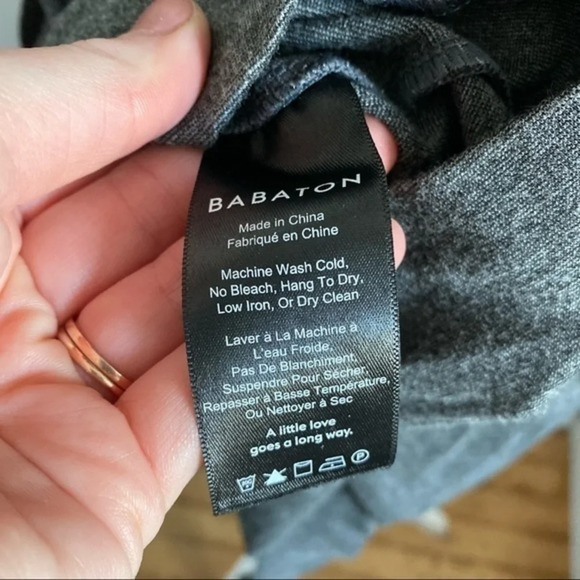 Babaton Aritzia • Heathered Grey Ranvir Tie Waist Dress - Picture 7 of 7